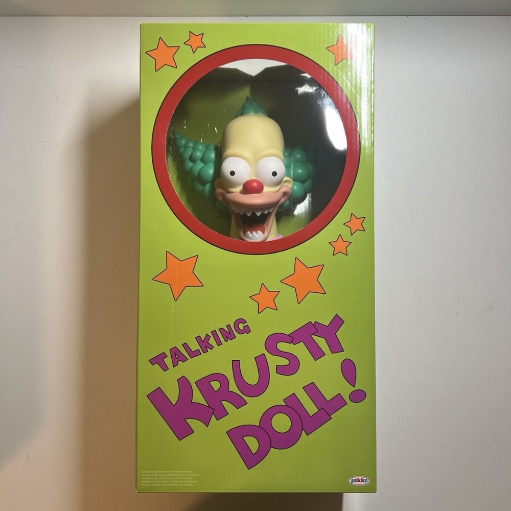 The Simpsons Krusy the clown talking plush.